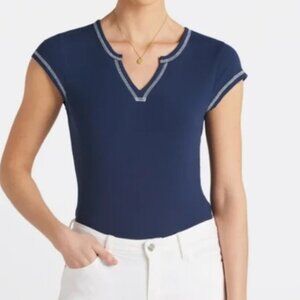 Kaileigh Priya split neck bodysuit